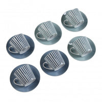 BeoXL 6 delig kopjes en schoteltjes