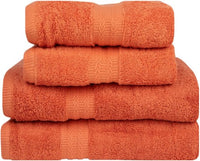 BeoXL Handdoek - Badlaken - 140x70 groot formaat SUNRISE ORANGE zachte kwaliteit