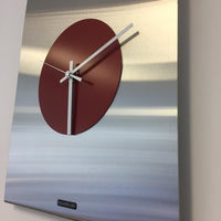 BeoXL - Wandklok Time Square RED Modern Design