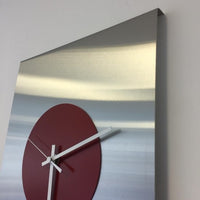 BeoXL - Wandklok Time Square RED Modern Design