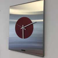 BeoXL - Wandklok Time Square RED Modern Design