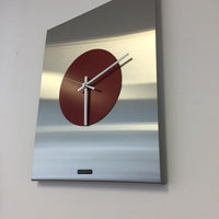 BeoXL - Wandklok Time Square RED Modern Design
