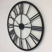 BeoXL - Wandklok Industrieel Ruota Romana ZWART