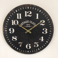 BeoXL - Wandklok VINTAGE 1870 Zwart