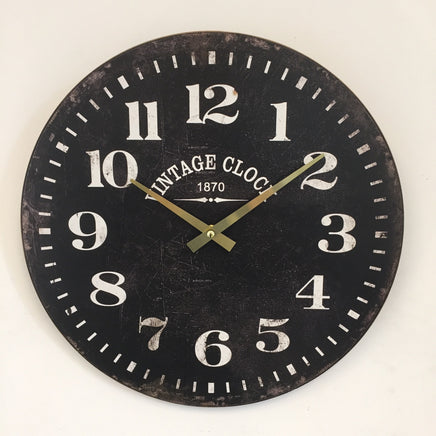 BeoXL - Wandklok VINTAGE 1870 Zwart
