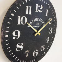 BeoXL - Wandklok VINTAGE 1870 Zwart