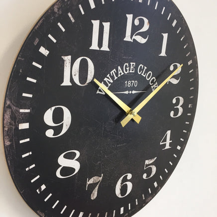 BeoXL - Wandklok VINTAGE 1870 Zwart