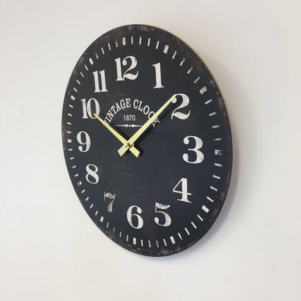 BeoXL - Wandklok VINTAGE 1870 Zwart