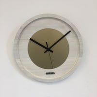 BeoXL - Wandklok Quinten White & Gold Modern Dutch Design
