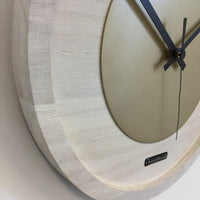 BeoXL - Wandklok Quinten White & Gold Modern Dutch Design