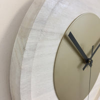 BeoXL - Wandklok Quinten White & Gold Modern Dutch Design
