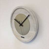 BeoXL - Wandklok Quinten White & Gold Modern Dutch Design