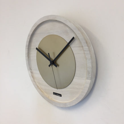 BeoXL - Wandklok Quinten White & Gold Modern Dutch Design