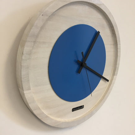 BeoXL - Wandklok Quinten White & Blue Modern Dutch Design