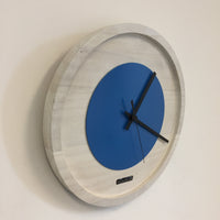 BeoXL - Wandklok Quinten White & Blue Modern Dutch Design