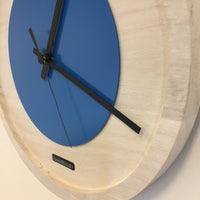 BeoXL - Wandklok Quinten White & Blue Modern Dutch Design