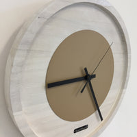 BeoXL - Wandklok Quinten White & Beige Modern Dutch Design