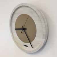 BeoXL - Wandklok Quinten White & Beige Modern Dutch Design