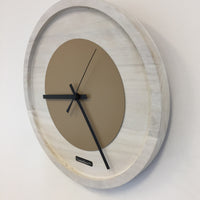 BeoXL - Wandklok Quinten White & Beige Modern Dutch Design