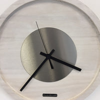 BeoXL - Wandklok Quinten White & Silver Modern Dutch Design