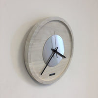 BeoXL - Wandklok Quinten White & Silver Modern Dutch Design