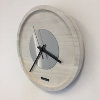 BeoXL - Wandklok Quinten White & Silver Modern Dutch Design