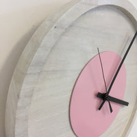 BeoXL - Wandklok Quinten White & Pink