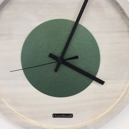 BeoXL - Wandklok Quinten White & Green Modern Design