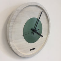 BeoXL - Wandklok Quinten White & Green Modern Design