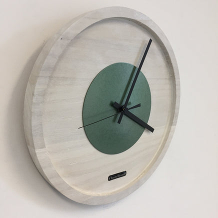 BeoXL - Wandklok Quinten White & Green Modern Design