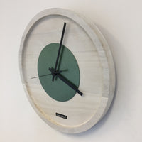 BeoXL - Wandklok Quinten White & Green Modern Design