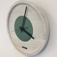 BeoXL - Wandklok Quinten White & Green Modern Design