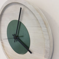 BeoXL - Wandklok Quinten White & Green Modern Design
