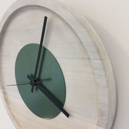BeoXL - Wandklok Quinten White & Green Modern Design