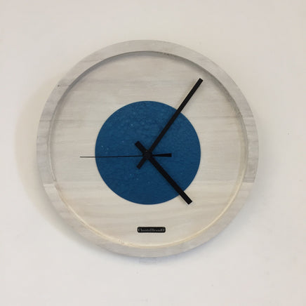 BeoXL - Wandklok Quinten White & Blue Hammer Modern DUTCH Design