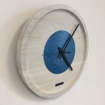 BeoXL - Wandklok Quinten White & Blue Hammer Modern DUTCH Design