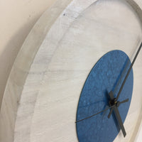 BeoXL - Wandklok Quinten White & Blue Hammer Modern DUTCH Design