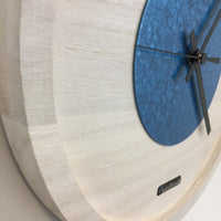 BeoXL - Wandklok Quinten White & Blue Hammer Modern DUTCH Design