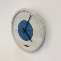 BeoXL - Wandklok Quinten White & Blue Hammer Modern DUTCH Design