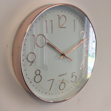 BeoXL - Wandklok Rose Goud modern design