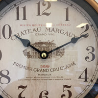 BeoXL - Wandklok retro Chateau Margaux Vintage
