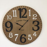 BeoXL - Wandklok Vintage WOOD Design