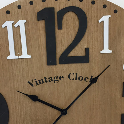 BeoXL - Wandklok Vintage WOOD Design