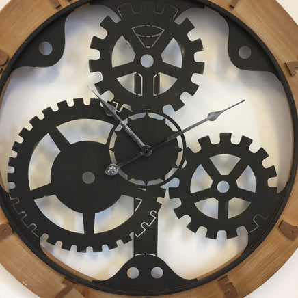 BeoXL - Wandklok WOOD & GEAR INDUSTRIAL DESIGN