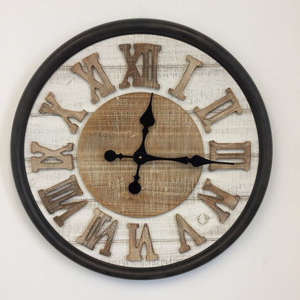 BeoXL - Wandklok ROMAN WOOD DESIGN INDUSTRIEEL