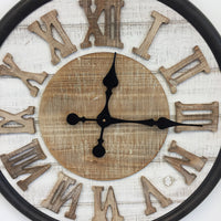 BeoXL - Wandklok ROMAN WOOD DESIGN INDUSTRIEEL