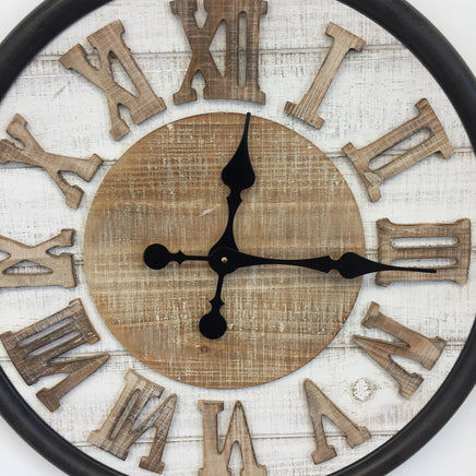 BeoXL - Wandklok ROMAN WOOD DESIGN INDUSTRIEEL