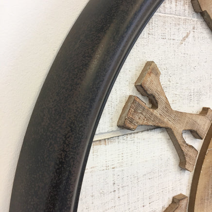 BeoXL - Wandklok ROMAN WOOD DESIGN INDUSTRIEEL