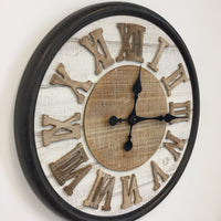 BeoXL - Wandklok ROMAN WOOD DESIGN INDUSTRIEEL