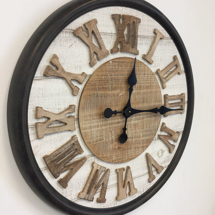 BeoXL - Wandklok ROMAN WOOD DESIGN INDUSTRIEEL